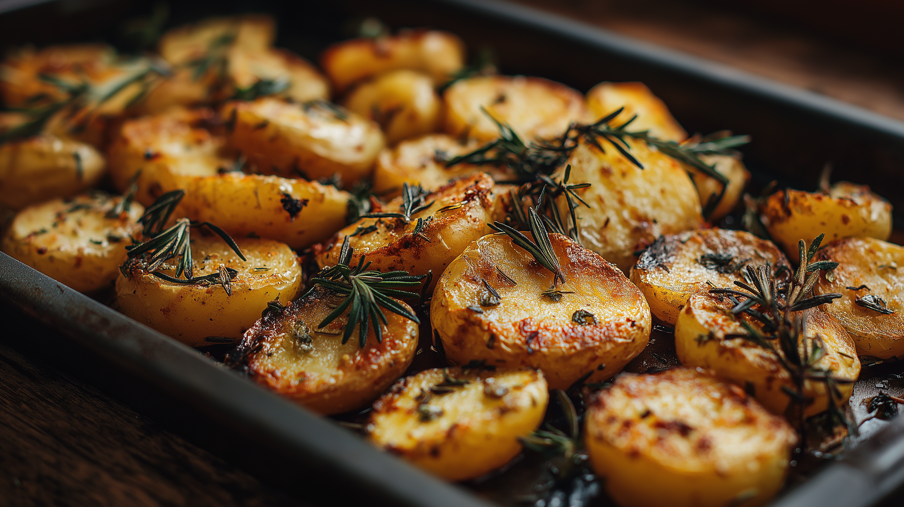 Roasted Rosemary Potatoes with Oregano–Chive Finishing Sprinkle